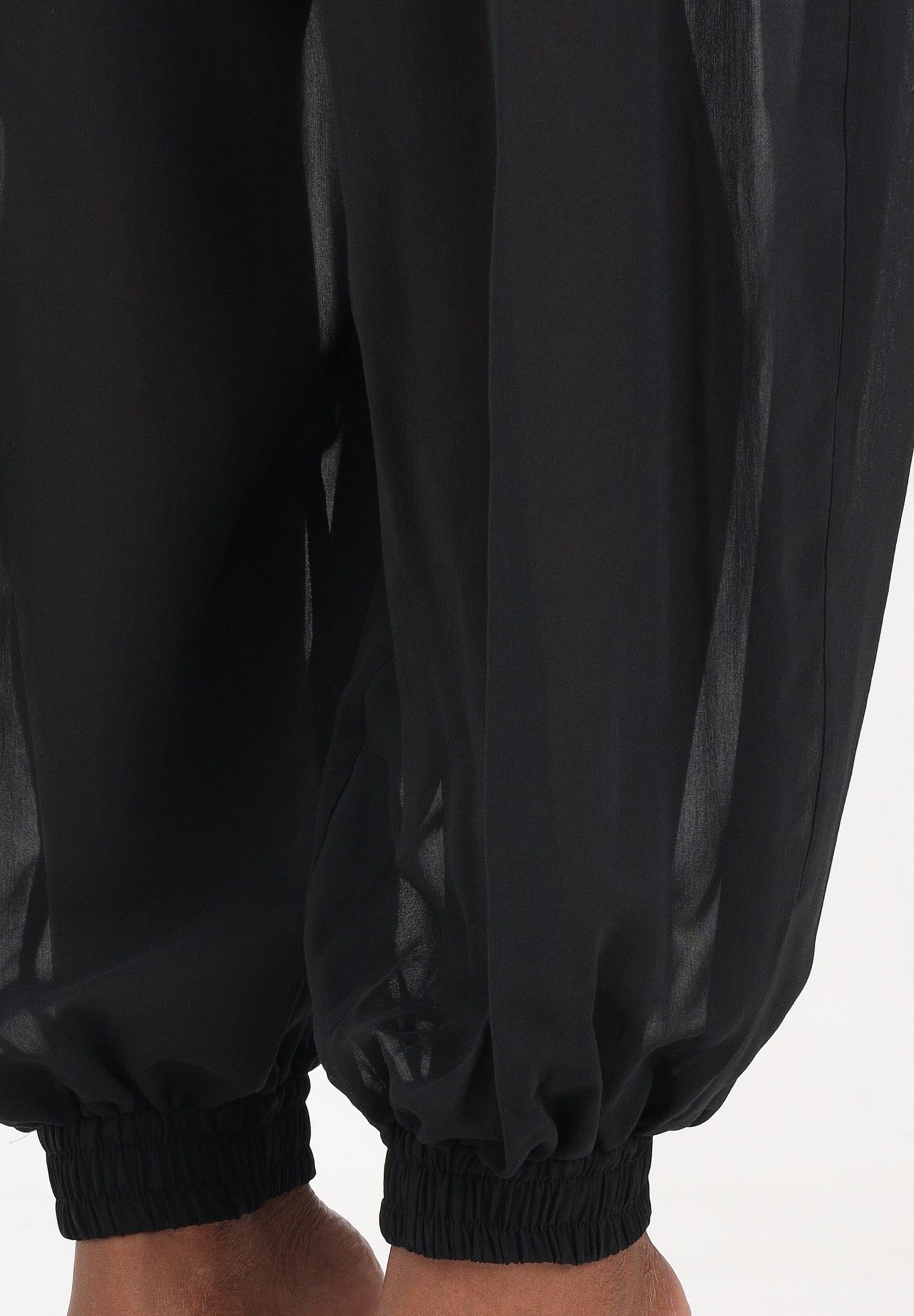 PINKO Pantalone nero da donna ampio e fluido 106845A3B2 Z99 PINKO 
