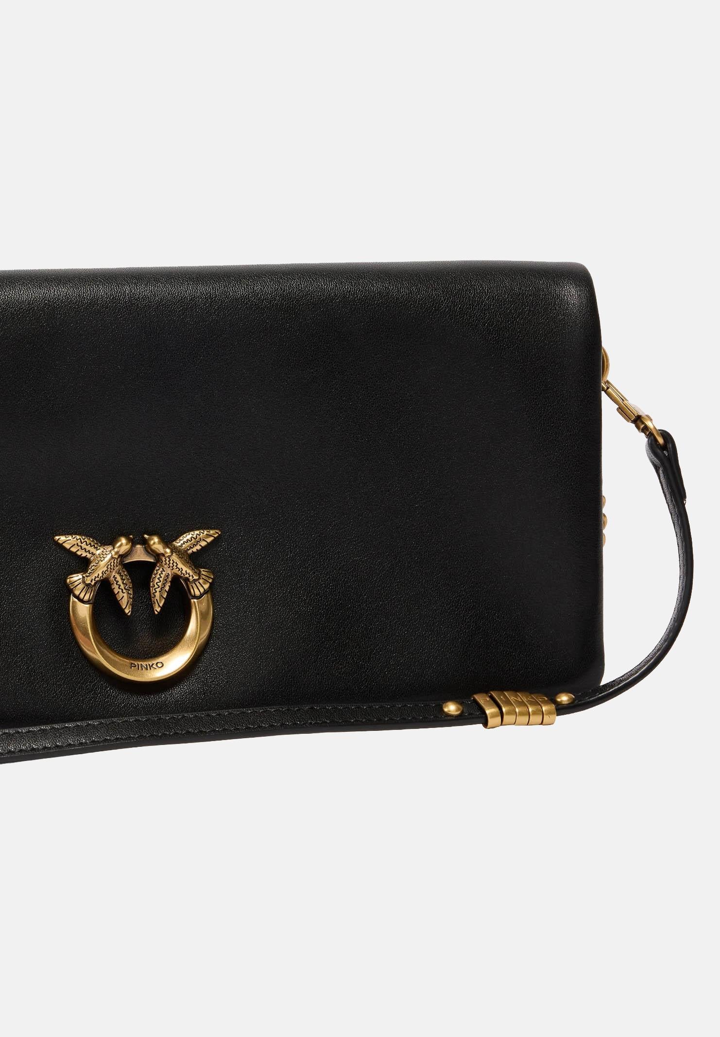 PINKO Borsa a tracolla Love Bag Click Soft Horizontal nera da donna 106022A0QO Z99Q PINKO 