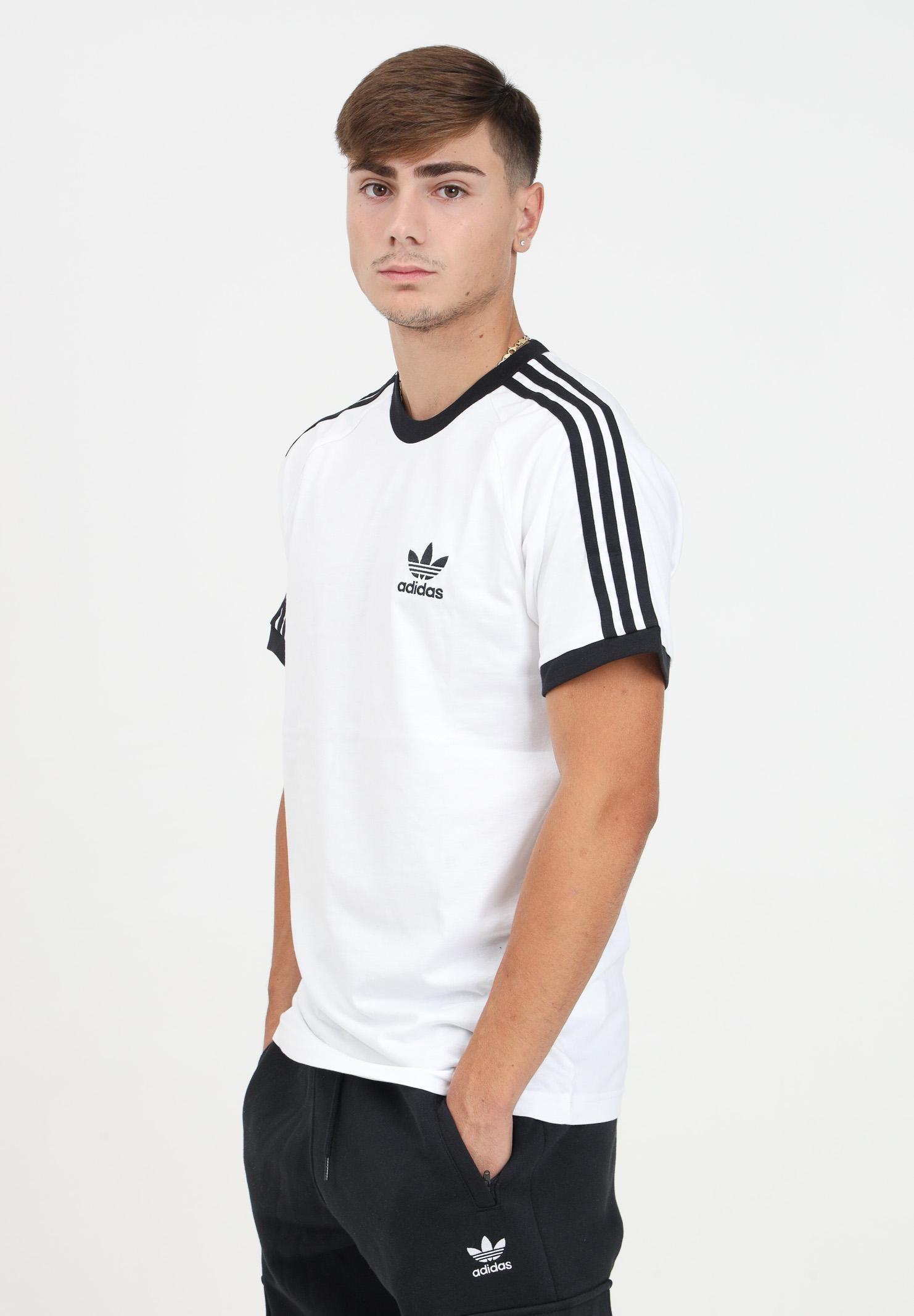 ADIDAS ORIGINALS T-shirt a manica corta Adicolor Classics 3-Stripes bianca da uomo IA4846 . ADIDAS ORIGINALS 