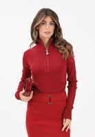 PATRIZIA PEPE Dolcevita rosso da donna con zip 8K0323K274 R862 PATRIZIA PEPE 