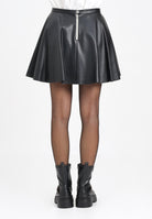 MARNI Gonna corta nera per donna e ragazze in tessuto spalmato M01508M00W2 0M900 MARNI 