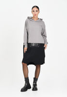 MAISON MARGIELA Abito maxi felpa grigia e nera per donna e ragazze dallo stile re-cut MM6 M60852MM04H M6C37 MAISON MARGIELA 