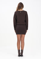 AKEP Abito corto marrone da donna con frange VSKD11021 V1 AKEP 