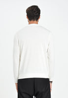 ARMANI EXCHANGE Maglioncino girocollo panna da uomo con patch logo XM001329AF11982 U0009 ARMANI EXCHANGE 