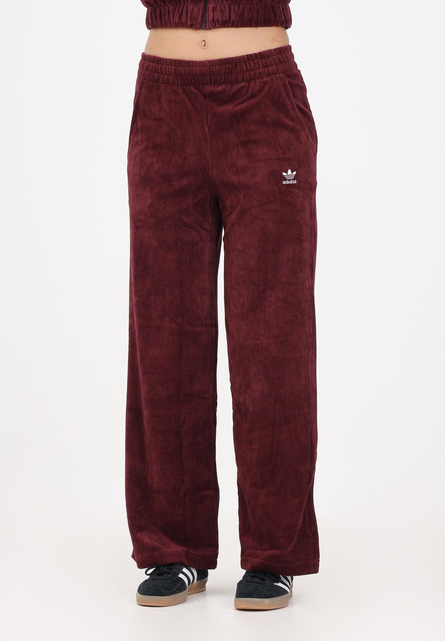 ADIDAS ORIGINALS Pantalone sportivo ESS TP bordeaux da donna KE1115 . ADIDAS ORIGINALS 