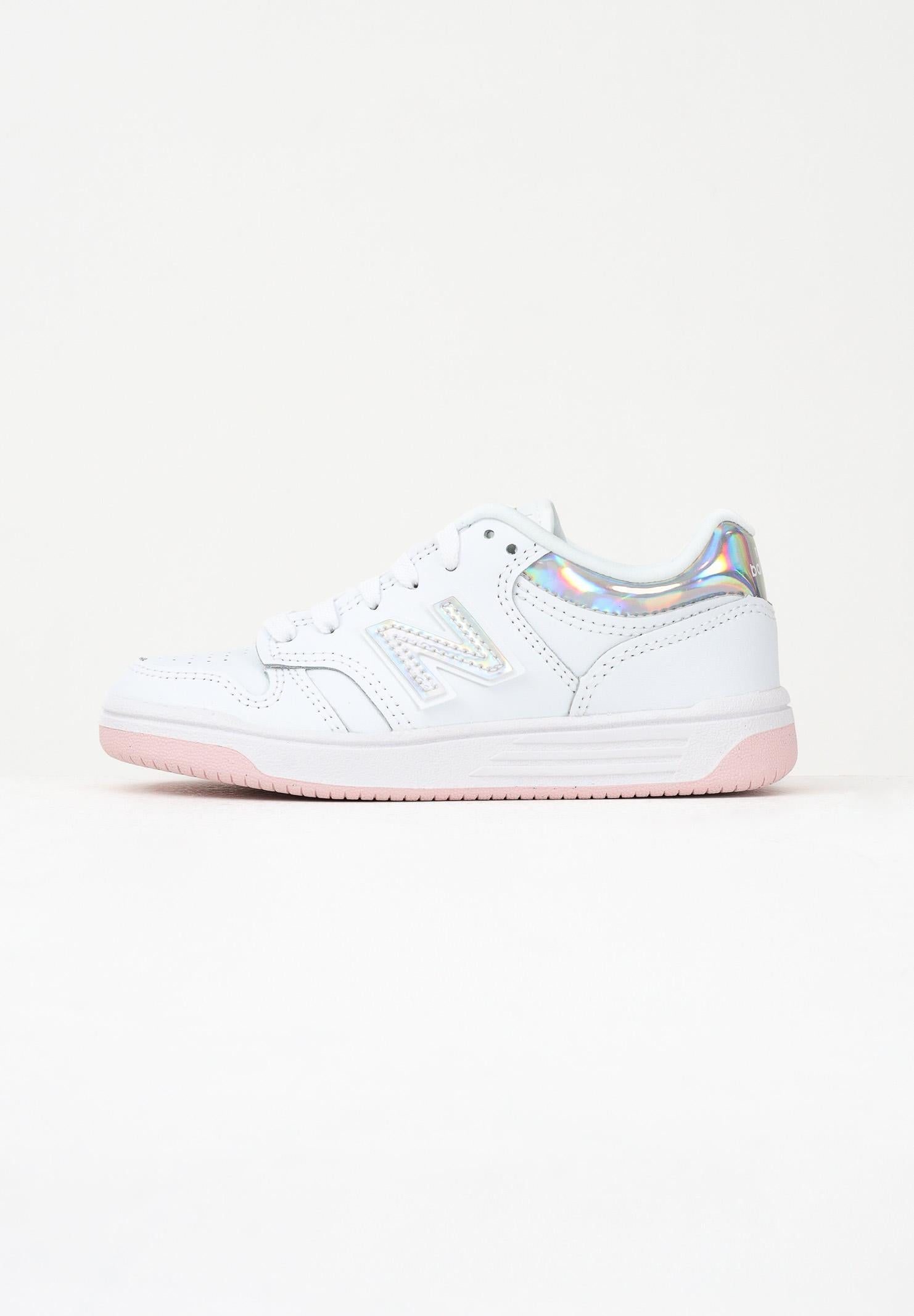 NEW BALANCE Sneakers 480 bianche da bambina PSB480KW . NEW BALANCE 