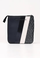 ARMANI EXCHANGE Borsello blu notte da uomo con motivo geometrico e logo XM000164AF11935 MB051 ARMANI EXCHANGE 
