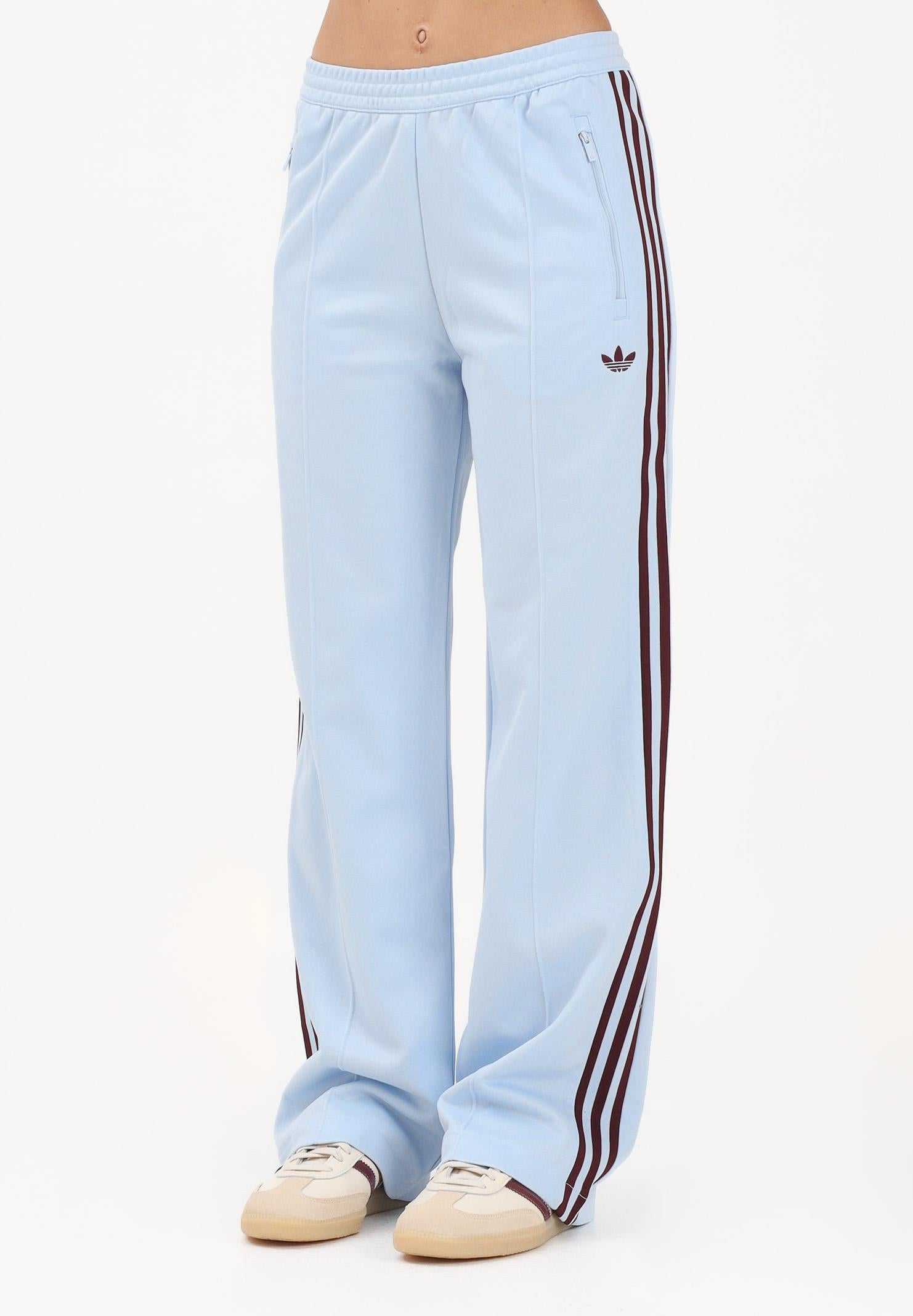 ADIDAS ORIGINALS Pantalone sportivo Classic azzurro e bordeaux da donna KD3748 . ADIDAS ORIGINALS 