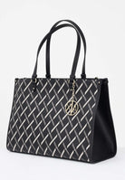 ARMANI EXCHANGE Shopper nera da donna con logo all over XW000927AF17155 MC043 ARMANI EXCHANGE 