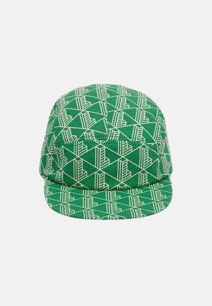 LACOSTE Cappello con visiera verde per uomo e donna caratterizzato da stampa monogram RK0763 HEI LACOSTE 