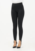 VICOLO Leggings nero da donna con staffa alla caviglia UF0119 NE VICOLO 