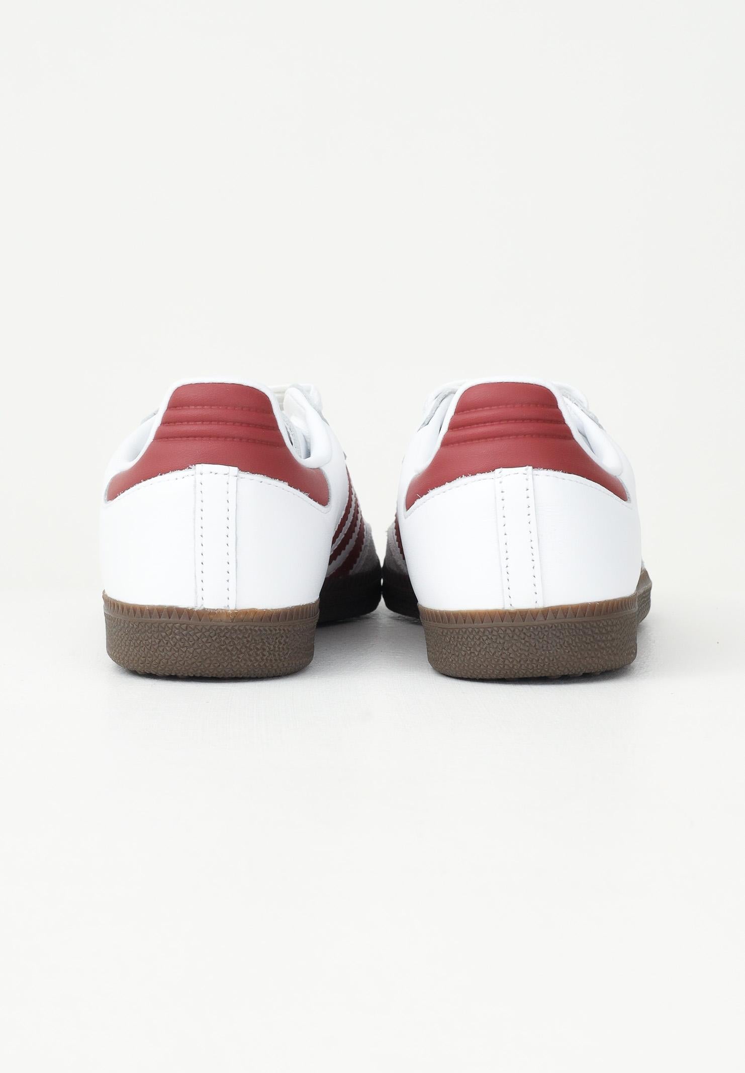 ADIDAS ORIGINALS Sneakers Samba OG bianche e bordeaux da uomo JH8798  ADIDAS ORIGINALS 