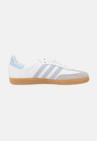 ADIDAS ORIGINALS Sneakers SAMBA OG bianche e celesti per uomo e donna JQ2019 . ADIDAS ORIGINALS 