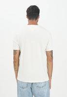 TOMMY HILFIGER T-shirt a manica corta panna da uomo con logo MW0MW39843Z00  TOMMY HILFIGER 