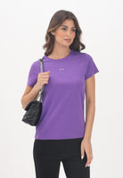 PINKO T-shirt a manica corta viola da donna con logo 100355A2RD W79 PINKO 