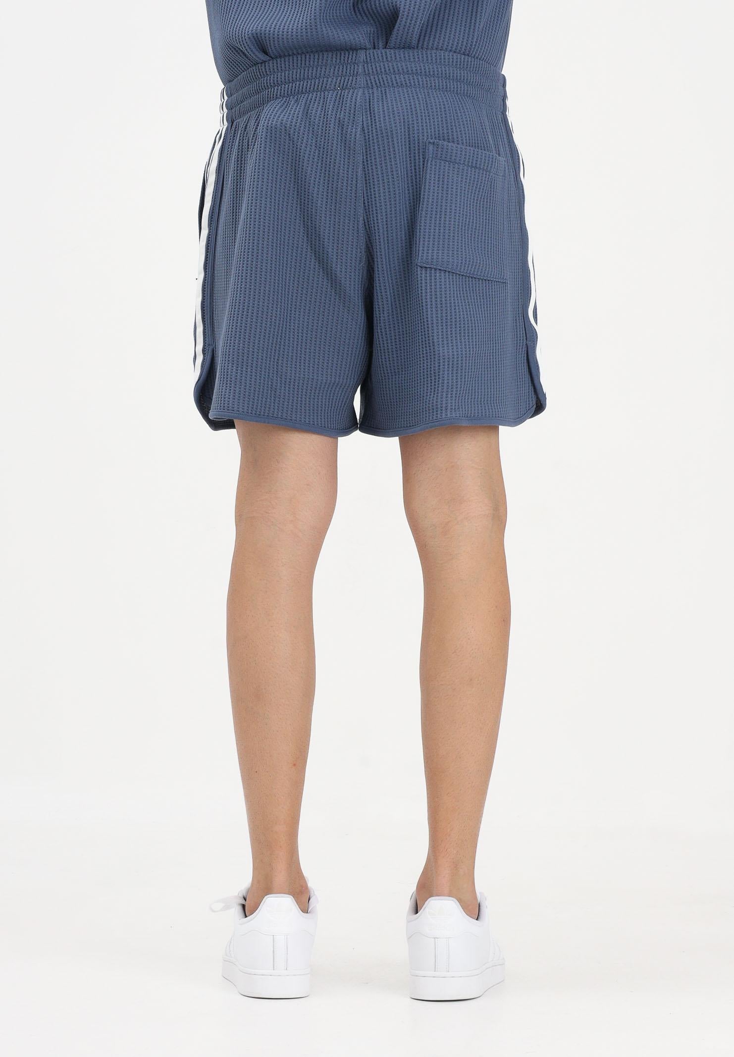 ADIDAS ORIGINALS Shorts sportivo Waffle Sprinter blu soft da uomo KX1246 . ADIDAS ORIGINALS 