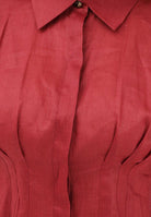 MAX MARA Camicia a manica lunga rossa da donna in tela di ramié 2616111042600 066 MAX MARA 