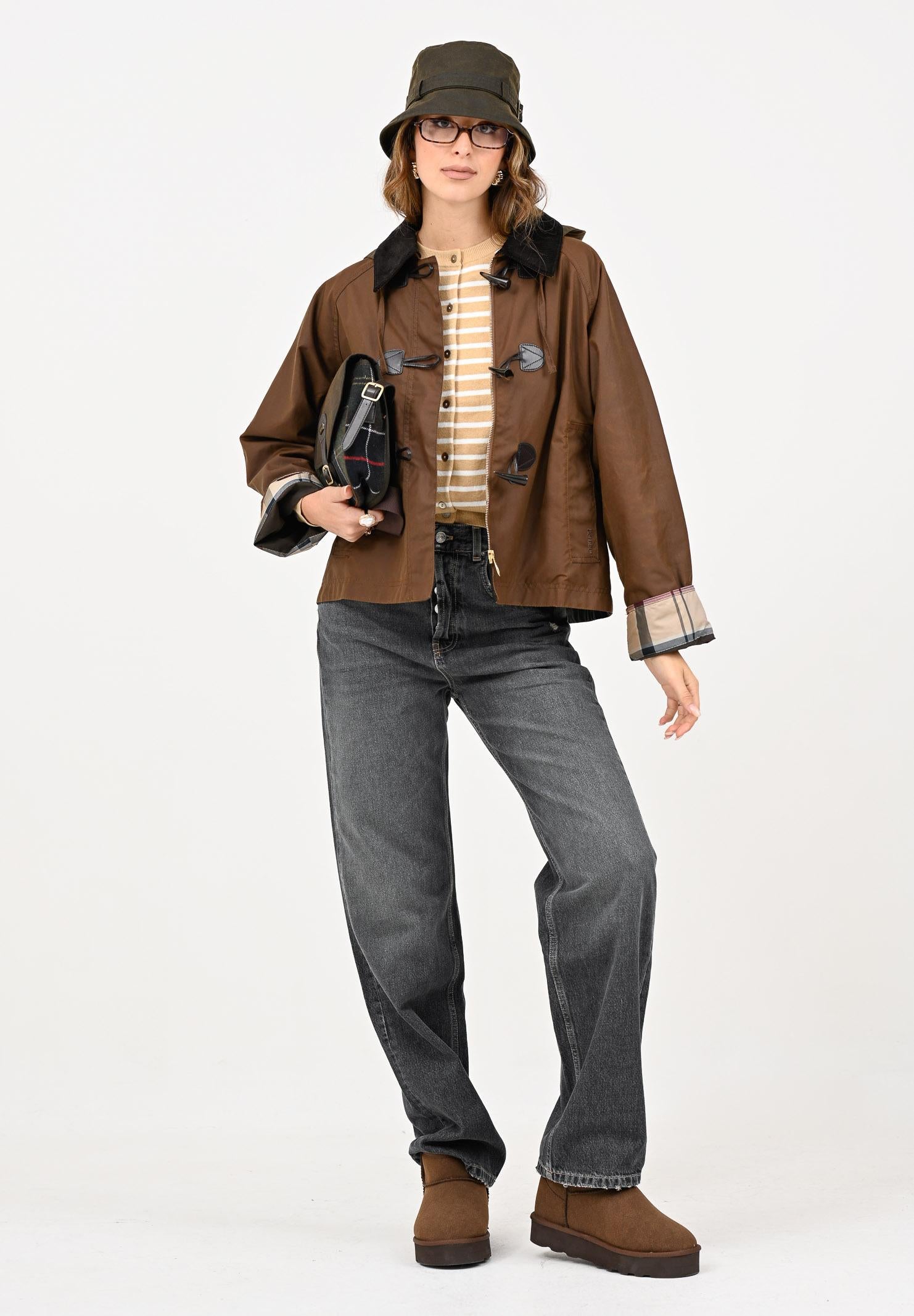 BARBOUR Montgomery cerato Myra marrone da donna 252MLWX1489 BR31 BARBOUR 