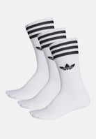 Set da tre paia di calzini bianchi per uomo e donna con ricamo logo e 3stripes S21489 UNI ADIDAS ORIGINALS 