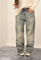 YES LONDON Jeans cargo in denim chiaro da uomo XJ3225 CA YES LONDON 