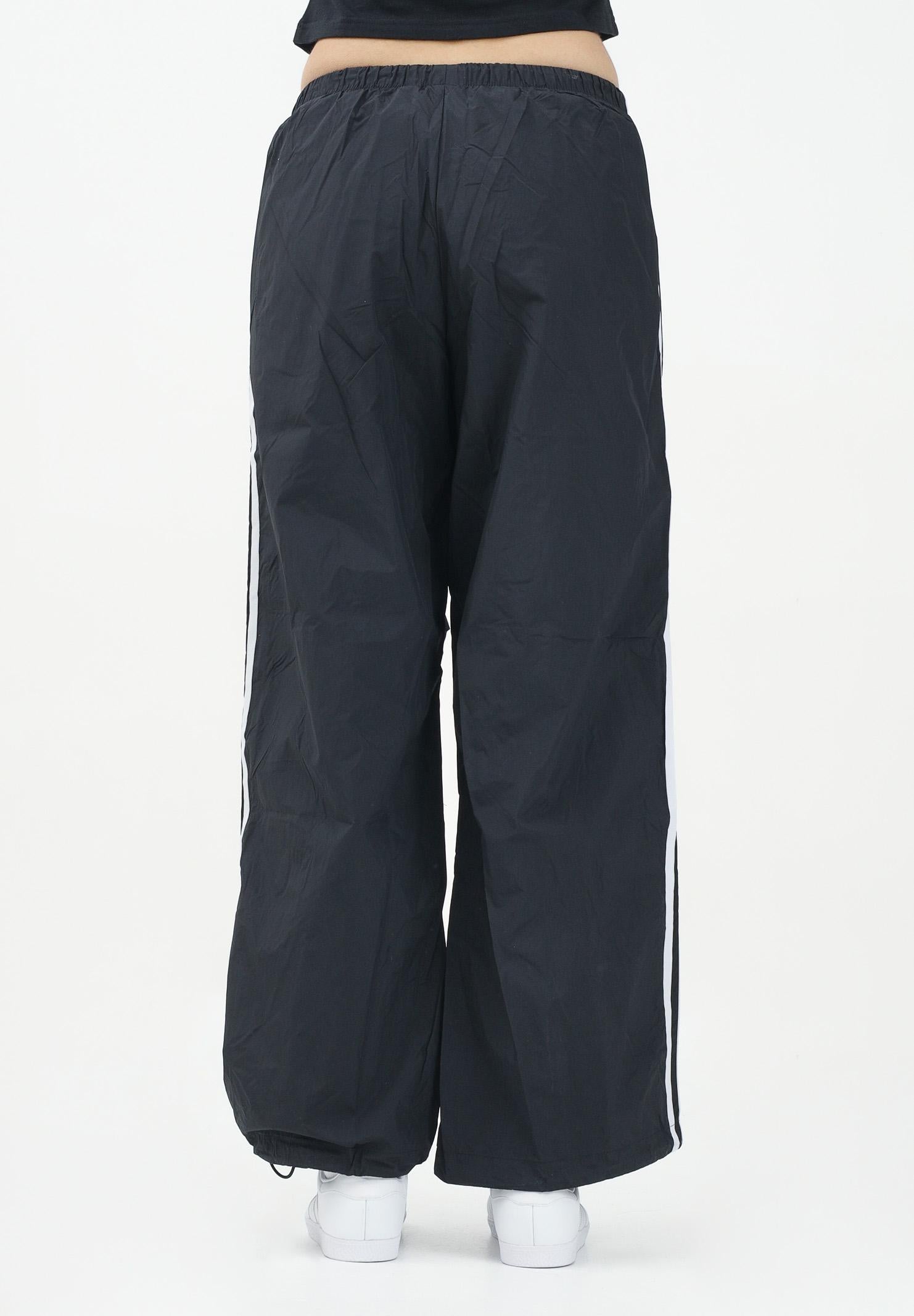 ADIDAS ORIGINALS Pantalone sportivo 3-Stripes Woven Parachute nero da donna IY7251  ADIDAS ORIGINALS 