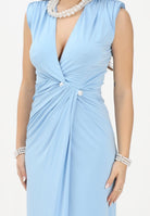 ALMA SANCHEZ Abito lungo Alleya azzurro da donna AS26009EL SK ALMA SANCHEZ 