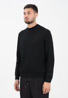 ARMANI EXCHANGE Maglioncino girocollo nero da uomo realizzato in maglia rasata a punto fine XM001916AF14008 UC001 ARMANI EXCHANGE 