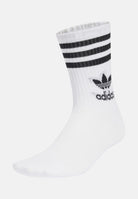Set da 6 paia di calzini 3-STRIPES CREW bianchi per uomo e donna JE1828  ADIDAS ORIGINALS 