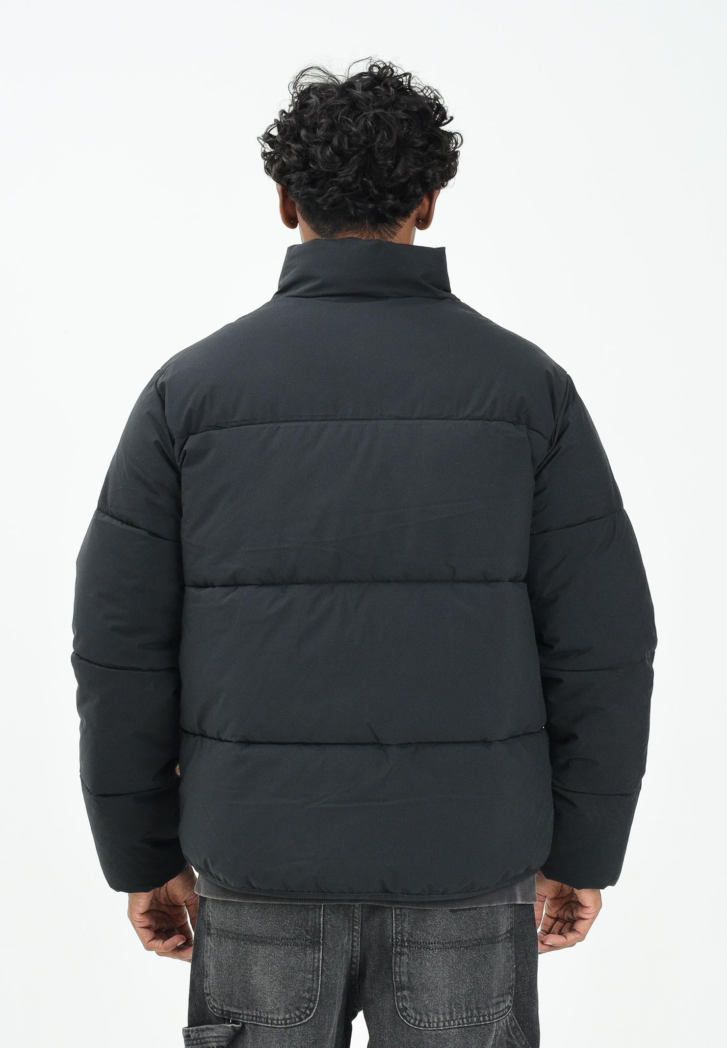 DICKIES Summerdale piumino nero da uomo con lofo ricamato in bianco DK0A87OGBLK1  DIckies 