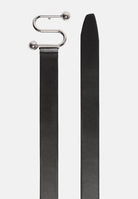 SPORTMAX Cintura nera da donna in vitello liscio con fibbia a S 2612501021600 001 SPORTMAX 