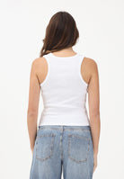 CALVIN KLEIN JEANS Canotta bianca da donna con logo LV047C201GYAA . CALVIN KLEIN JEANS 