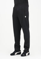 MARCELO BURLON COUNTY OF MILAN Pantalone sportivo nero da uomo con logo F5CAMAPA021 110 MARCELO BURLON COUNTY OF MILAN 