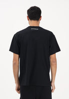 SPRAYGROUND T-shirt a manica corta nera da uomo con grafica frontale SP858BLK . SPRAYGROUND 