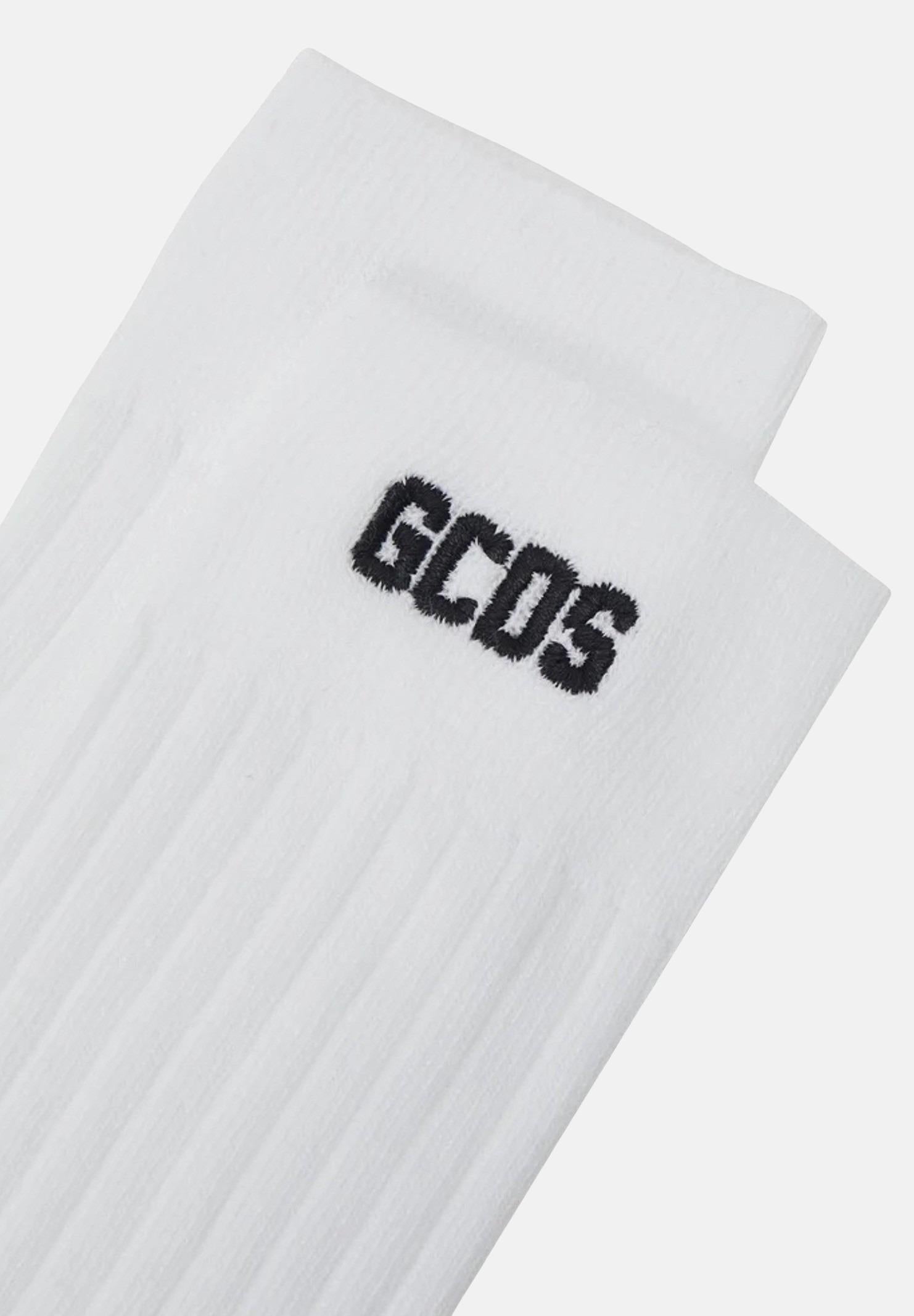 GCDS Calzini (3 paia) bianchi da uomo con ricamo logo A2EU3801UW2 10 GCDS 