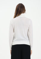 ARMANI EXCHANGE Maglioncino a collo alto bianco da donna con ricamo logo XW001440AF11896 U1003 ARMANI EXCHANGE 