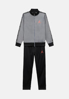 JORDAN Tuta grigia e nera da bambino con bande logate 95A449 K0E JORDAN 