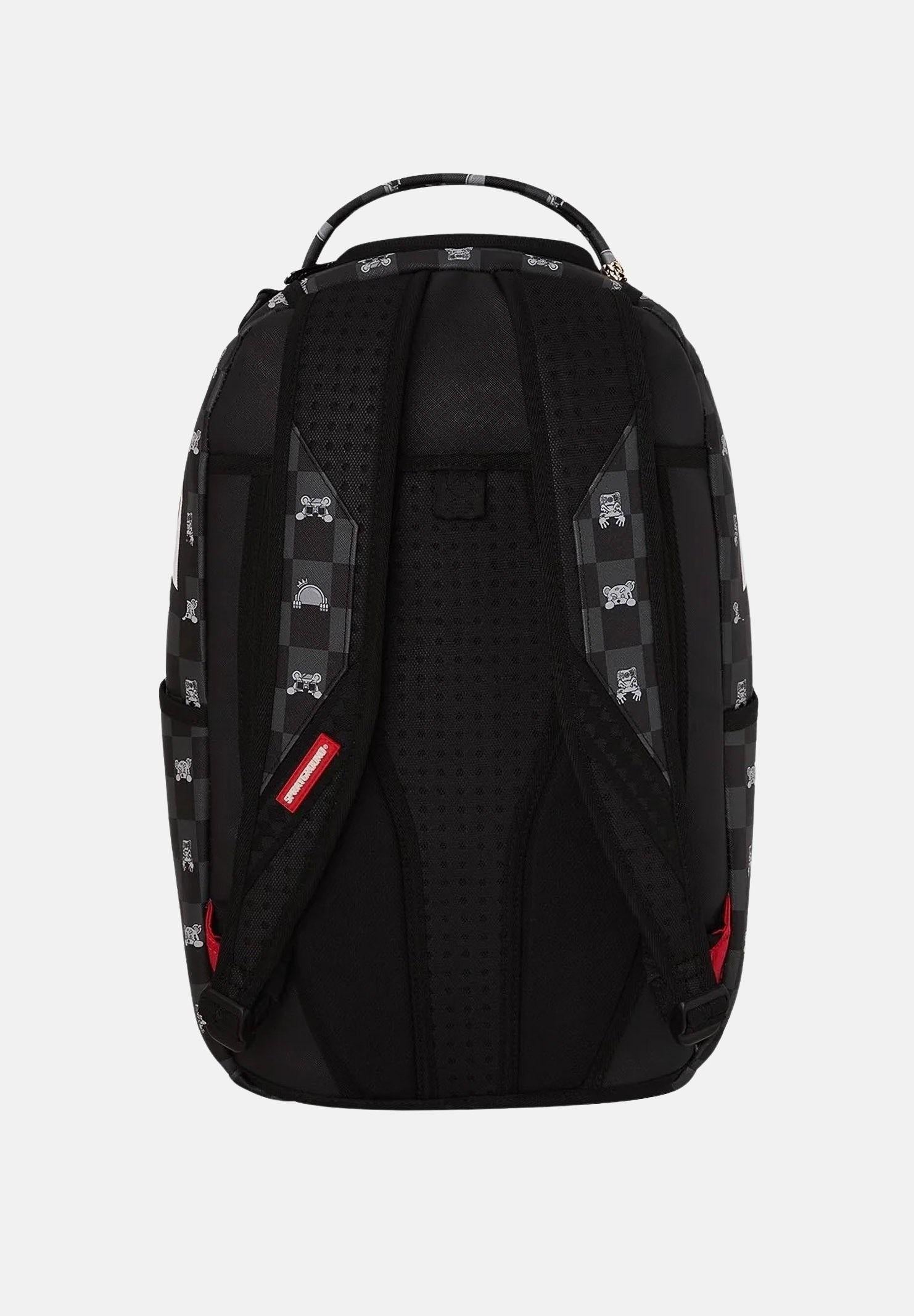 SPRAYGROUND Zaino GRAY PEEKING CHARACTER CHECK DLXSV nero per uomo e donna 910B8872NSZ . SPRAYGROUND 