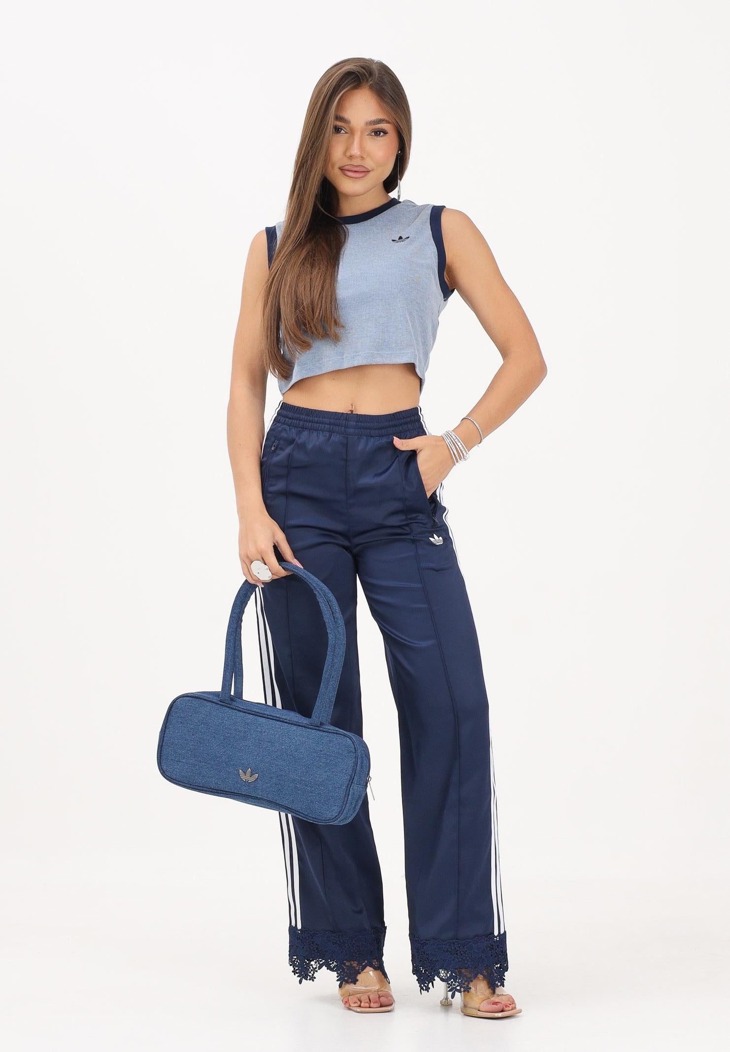 ADIDAS ORIGINALS top HEATHER Tank Top Night Indigo / Blue Dawn azzurro e blu navy donna. KS6789 . ADIDAS ORIGINALS 