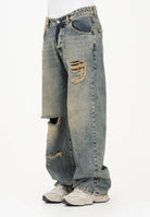 I'M BRIAN Jeans in denim sabbiato da uomo arricchito da strappi e dettagli distressed JASONL126 L126 I'M BRIAN 