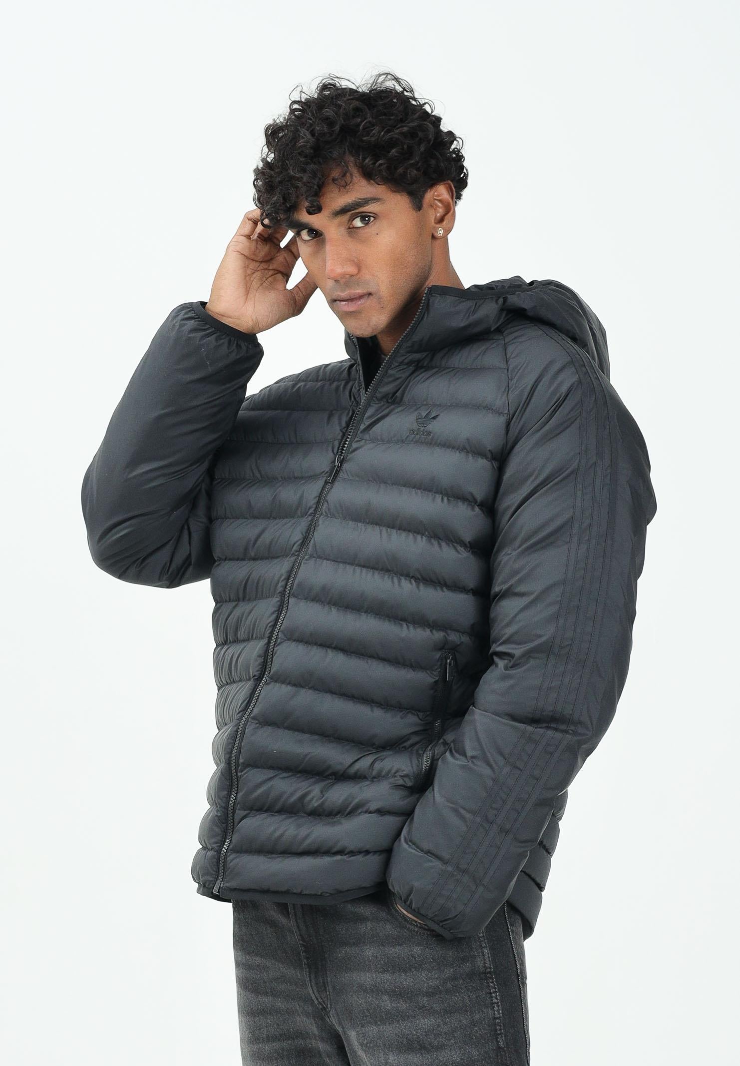 ADIDAS ORIGINALS Piumino Padded nero da uomo JX4117 . ADIDAS ORIGINALS 