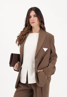 ARMANI EXCHANGE Giacca monopetto marrone da donna XW001938AF21529 U6136 ARMANI EXCHANGE 