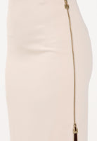 ELISABETTA FRANCHI Gonna lunga burro da donna con zip gioiello GO16561E2 193 ELISABETTA FRANCHI 