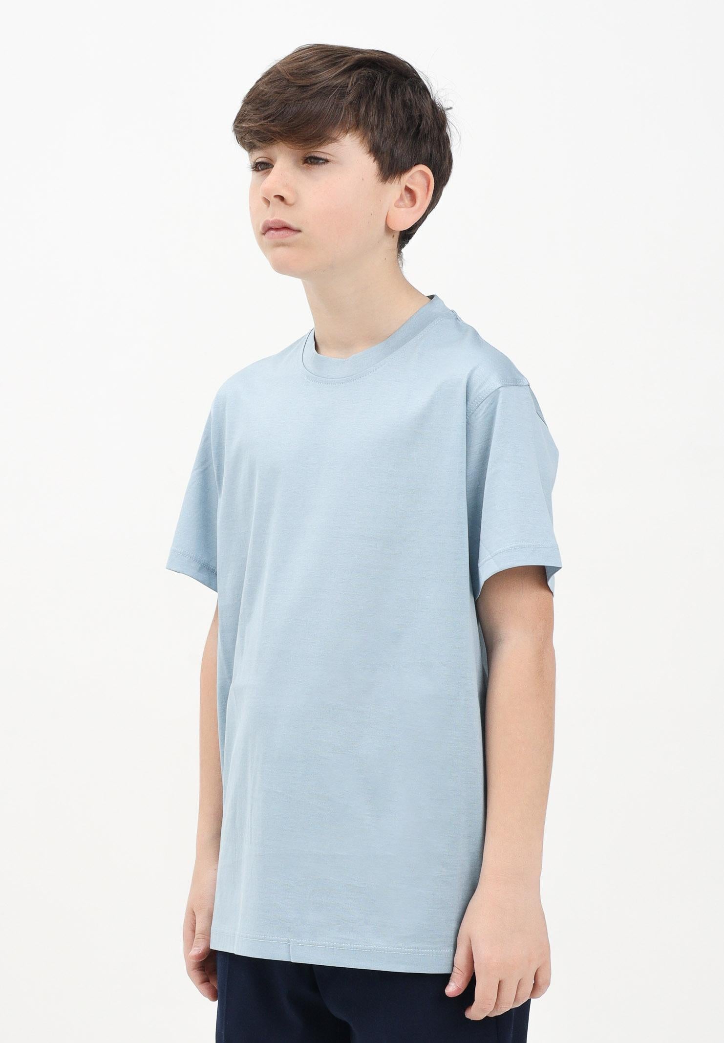 I'M BRIAN T-shirt a manica corta azzurro polvere da bambino TS3327J POL I'M BRIAN 