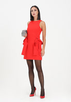 ODI ODI Abito corto Angi rosso da donna con maxi fiocchi ANGRI110W5 Z4 ODI ODI 