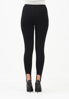 VICOLO Leggings nero da donna con staffa alla caviglia TF1759 NE VICOLO 