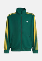 ADIDAS ORIGINALS Felpa con zip FIREBIRD LOOSE DOUBLE KNIT verde e giallo per bambino e bambina KD7821 . ADIDAS ORIGINALS 