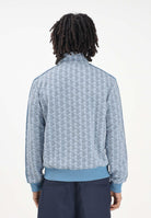 LACOSTE Felpa con zip Paris azzurra da uomo SH1368 1QI LACOSTE 