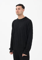 CALVIN KLEIN JEANS Maglioncino girocollo nero da uomo con logo LV04RE301GUB1 . CALVIN KLEIN JEANS 
