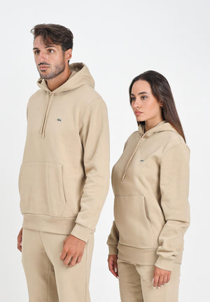 LACOSTE Felpa con cappuccio beige per uomo e donna SH9623 02S LACOSTE 