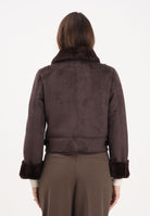 VICOLO Montone corto marrone da donna TF0090 FU69 VICOLO 